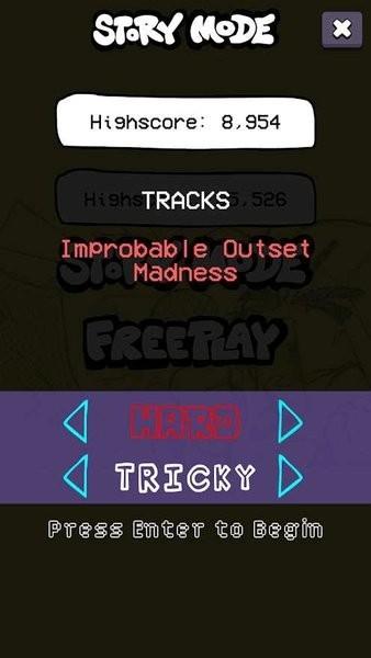 fnf棘手恐怖音乐游戏最新版(fnftrickymod)下载,音乐节奏游戏,闯关游戏,fnftrickymod